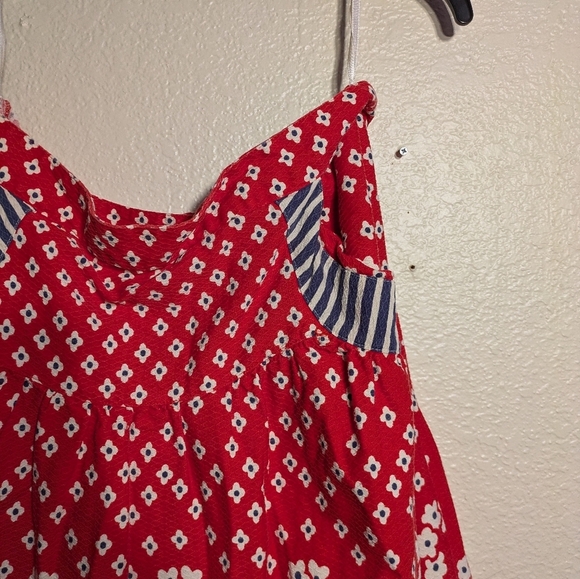 Red Floral Women's skirt with pockets pre-owned size 15 inch waist - Picture 5 of 11